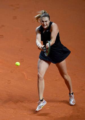 Aryna Sabalenka BLR Action Final Tennis Women Porsche Cup Porsche Tennis Grand Prix GP Stuttgart 2021 Porsche Arena 25 04 2021 Porsche Tennis Grand Prix Stuttgart 2021