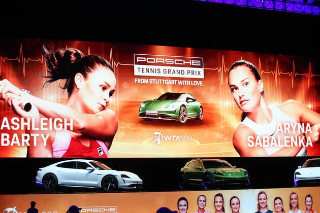 BAU 25 04 2021 Stuttgart Tennis Porsche Tennis Grand Prix, Final, Ashleigh BARTY AUS , Final, Aryna SABALENKA BLR