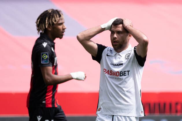 Deception - Teji Savanier (Montpellier FC) FOOTBALL : OGC Nice vs Montpellier - Ligue 1 Uber Eats - Nice - 25 04 2021 NorbertScanella PanoramiC 
