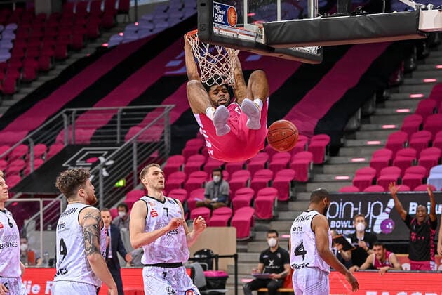 easyCredit BBL, Telekom Baskets Bonn vs NINERS Chemnitz, 25 04 2021 Jalen Hudson Telekom Baskets Bonn 6 , easyCredit BBL, Telekom Baskets Bonn vs NINERS Chemnitz on 25 04 2021 at Telekom Dome Bonn, Bonn Nordrhein Westfalen Copyright: xBEAUTIFULxSPORTS Mueller-Laschetx