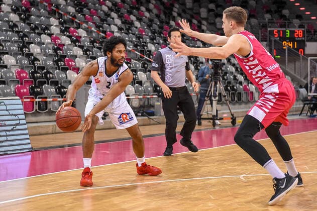 easyCredit BBL, Telekom Baskets Bonn vs NINERS Chemnitz, 25 04 2021 Terrell Harris NINERS Chemnitz 2 , easyCredit BBL, Telekom Baskets Bonn vs NINERS Chemnitz on 25 04 2021 at Telekom Dome Bonn, Bonn Nordrhein Westfalen Copyright: xBEAUTIFULxSPORTS Mueller-Laschetx