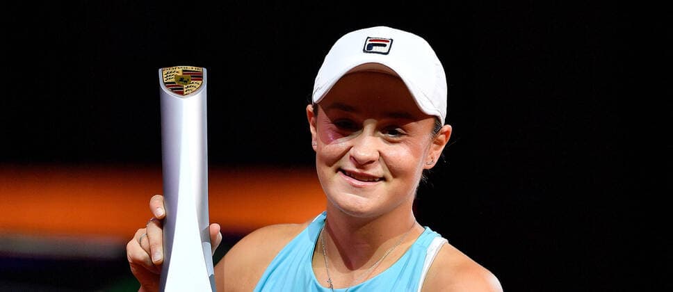BAU 25 04 2021 Stuttgart Tennis Porsche Tennis Grand Prix, Final, Ashleigh BARTY AUS with trophy