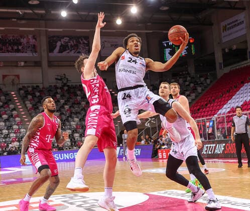 George King Niners Chemnitz 24 , Telekom Baskets Bonn vs Niners Chemnitz, Basketball, 1 Easy Credit Bundesliga, 30 Spieltag, 25 04 2021, Telekom Baskets Bonn vs Niners Chemnitz, Basketball, 1 Easy Credit Bundesliga, 30 Spieltag, 25 04 2021, Photo EIBNER Joerg Niebergall Bonn Copyright: xJoergxNiebergall Eibner-Pressefox EP_JNL