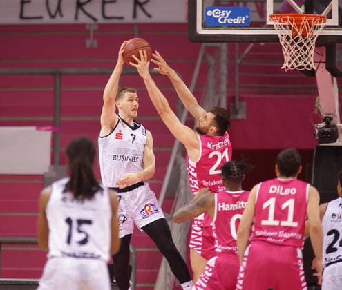 Telekom Baskets Bonn vs Jonas Richter NINERS Chemnitz easyCredit BBL 1 Bundesliga , Season 2020 2021 , Matchday 30