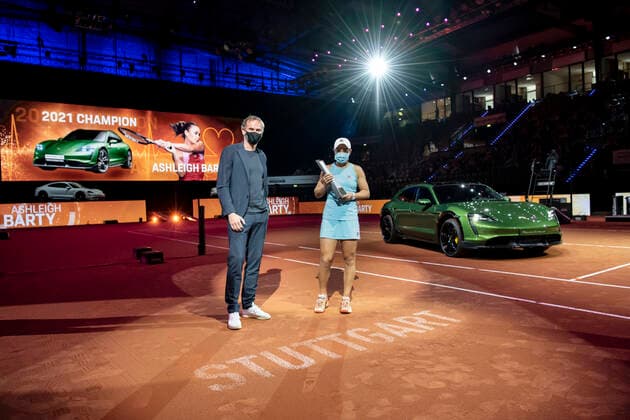2021 Porsche Tennis Grand Prix Ashleigh Barty , Australia Porsche CEO Oliver Blume