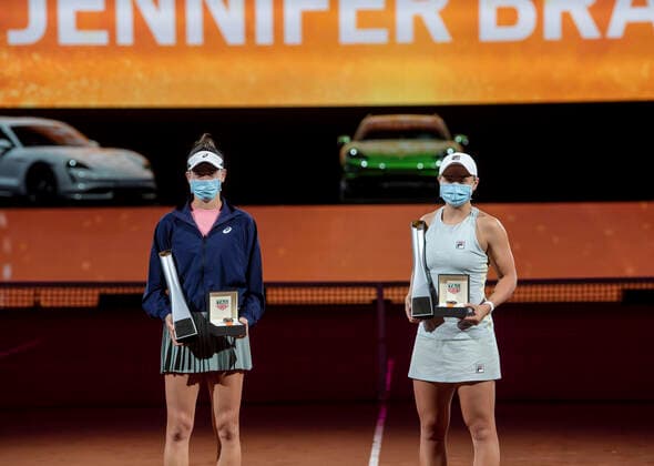 2021 Porsche Tennis Grand Prix Ashleigh Barty , Australia Jennifer Brady , USA