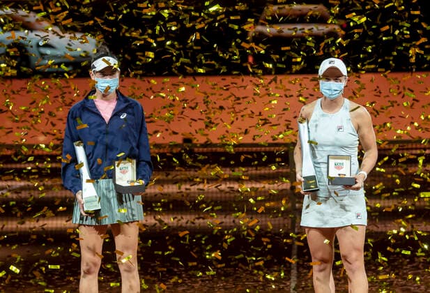 2021 Porsche Tennis Grand Prix Ashleigh Barty , Australia Jennifer Brady , USA