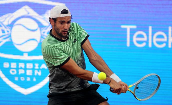 25.04.2021 Belgrade(Serbia) ATP, Tennis Herren Serbia Open men s tennis singles final Matteo Berrettini Italy :