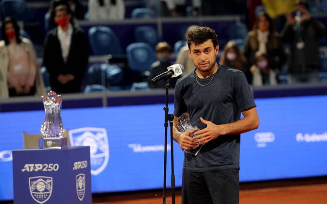 25.04.2021 Belgrade(Serbia) ATP, Tennis Herren Serbia Open men s tennis singles final Aslan Karatsev Russia second place :