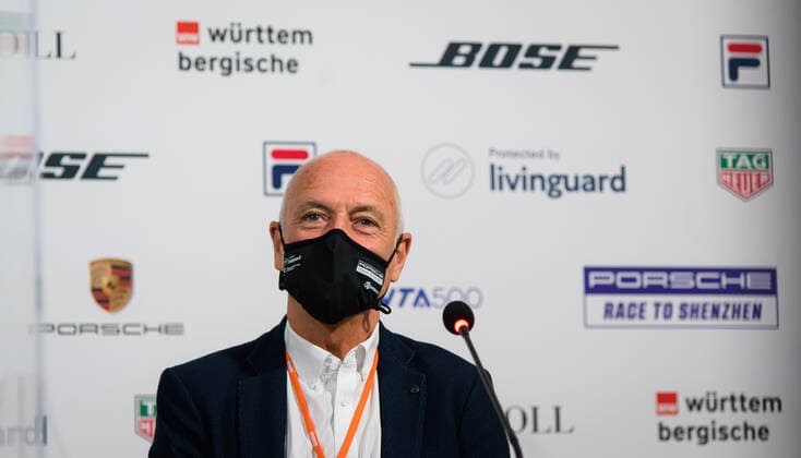 April 25, 2021, STUTTGART, GERMANY: Markus Guenthardt during the pre-final press conference, PK, Pressekonferenz of the 2021 Porsche Tennis Grand Prix WTA, Tennis Damen 500 tournament STUTTGART GERMANY - ZUMAa181 20210425_zaa_a181_231 Copyright: xRobxPrangex