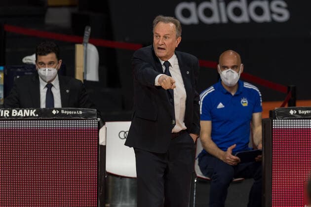 Basketball, BBL, 20210425, FC Bayern München Alba Berlin In the picture Head Coach of Alba Berlin Alejandro GARCIA RENESES Munich Audi Dome Bayern Germany Copyright: Passion2Press MarkusxFischerx