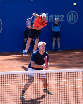 Dominik Koepfer, Yannick Hanfmann, Doubles Tennis BMW Open 2021 ATP MTTC Iphitos Munich Germany 26 April 2021 Copyright: xJuergenxHasenkopfx