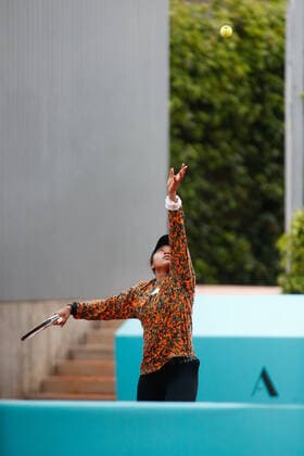 April 27, 2021, MADRID, MADRID, SPAIN: Naomi Osaka of Japan practice during the WTA, Tennis Damen 1000 - Mutua Madrid Open 2021 at La Caja Magica on April 27, 2021 in Madrid, Spain. MADRID SPAIN - ZUMAa181 20210427_zaa_a181_001 Copyright: xOscarxJ.xBarrosox