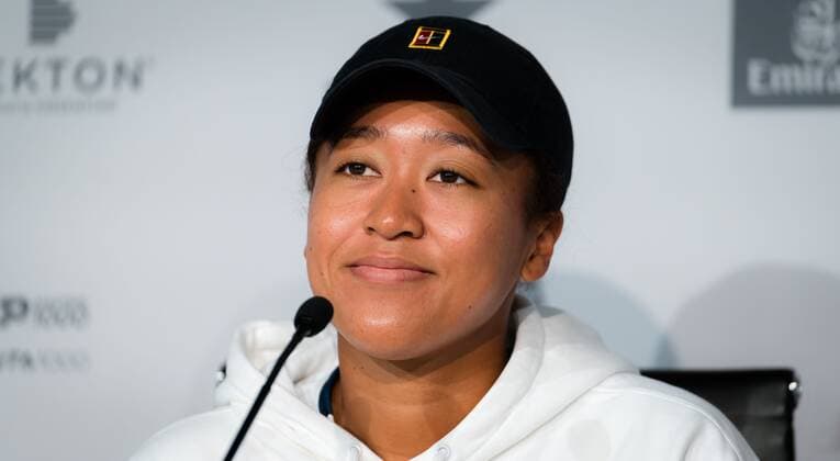 Mandatory Credit: Photo by Rob Prange Shutterstock (11876848f) Naomi Osaka of Japan talks to thee media ahead of the 2021 Mutua Madrid Open WTA, Tennis Damen 1000 tournament Mutua Madrid Open Qualifying, Tennis, La Caja Magica, Madrid, Spain - 27 Apr 2021 Mutua Madrid Open Qualifying, Tennis, La Caja Magica, Madrid, Spain - 27 Apr 2021  Copyright: xRobxPrange Shutterstockx 11876848f