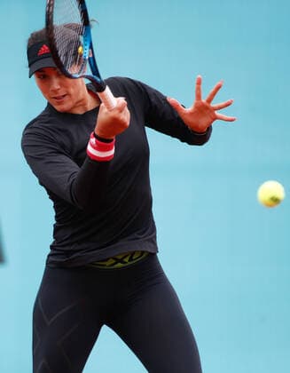 April 27, 2021, MADRID, MADRID, SPAIN: Garbine Muguruza of Spain practice during the WTA, Tennis Damen 1000 - Mutua Madrid Open 2021 at La Caja Magica on April 27, 2021 in Madrid, Spain. MADRID SPAIN - ZUMAa181 20210427_zaa_a181_020 Copyright: xOscarxJ.xBarrosox