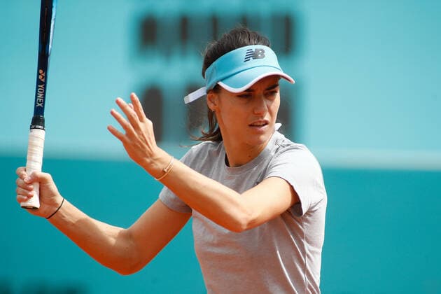 April 27, 2021, MADRID, MADRID, SPAIN: Sorana Cirstea of Romania practice during the WTA, Tennis Damen 1000 - Mutua Madrid Open 2021 at La Caja Magica on April 27, 2021 in Madrid, Spain. MADRID SPAIN - ZUMAa181 20210427_zaa_a181_022 Copyright: xOscarxJ.xBarrosox