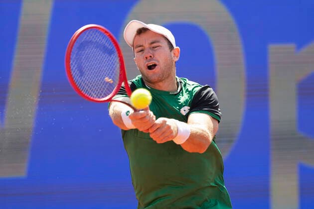Dominik Koepfer Tennis BMW Open 2021 ATP MTTC Iphitos Munich Germany 27 April 2021 Copyright: xJuergenxHasenkopfx