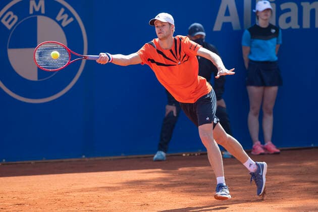 Yannick Hanfmann GER Tennis BMW Open 2021 ATP MTTC Iphitos Munich Germany 27 April 2021 Copyright: xJuergenxHasenkopfx