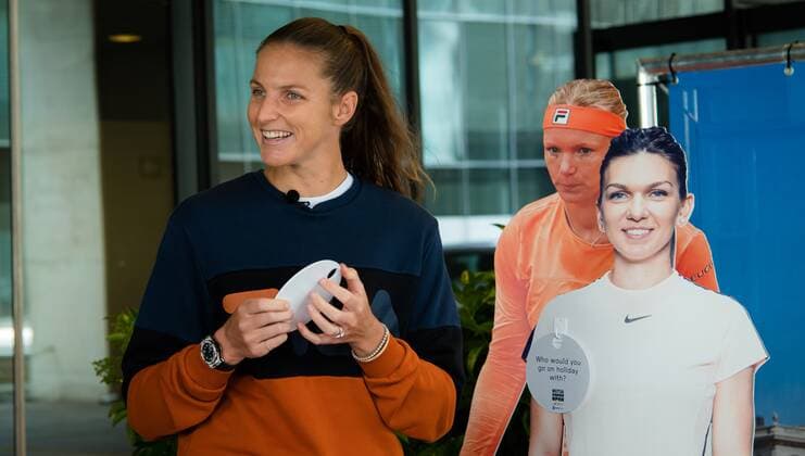 Mandatory Credit: Photo by Rob Prange Shutterstock (11876848au) Karolina Pliskova of the Czech Republic talks to the media ahead of the 2021 Mutua Madrid Open WTA, Tennis Damen 1000 tournament Mutua Madrid Open Qualifying, Tennis, La Caja Magica, Madrid, Spain - 27 Apr 2021 Mutua Madrid Open Qualifying, Tennis, La Caja Magica, Madrid, Spain - 27 Apr 2021  Copyright: xRobxPrange Shutterstockx 11876848au