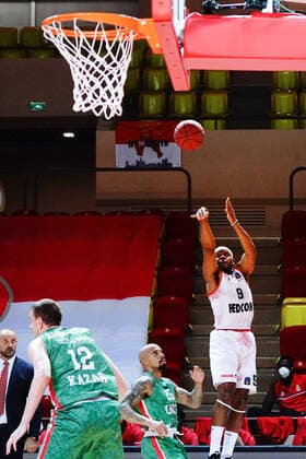 Marcos Knight (AS Monaco) BASKETBALL : Monaco vs Unics Kazan - Finale Eurocoupe - Match 1 - Monaco - 27 04 2021 
