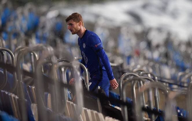 Bilder des Jahres 2021, Sport 04 April Sport Themen der Woche KW17 Sport Bilder des Tages Mandatory Credit: Photo by Bagu Blanco BPI Shutterstock (11878321eo) Timo Werner of Chelsea reacts after being substituted Real Madrid v Chelsea, UEFA Champions League, Semi Final, First Leg, Football, Estadio Alfredo Di Stefano, Madrid, Spain - 27 Apr 2021 EDITORIAL USE ONLY No use with unauthorised audio, video, data, fixture lists, club league logos or live services. Online in-match use limited to 120 images, no video emulation. No use in betting, games or single club league player publications. Real Madrid v Chelsea, UEFA Champions League, Semi Final, First Leg, Football, Estadio Alfredo Di Stefano, Madrid, Spain - 27 Apr 2021 EDITORIAL USE ONLY No use with unauthorised audio, video, data, fixture lists, club league logos or live services. Online in-match use limited to 120 images, no video emulation. No use in betting, games or single club league player publications.  Copyright: xBaguxBlanco BPI Shutterstockx 11878321eo