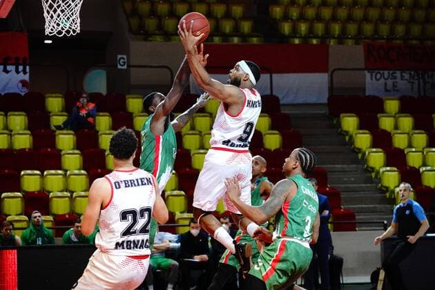 BASKETBALL Monaco vs Unics Kazan Final Eurocoupe Match 1 Monaco 27 04 2021 Marcos Knight AS Monaco Monaco Monaco Poolfoto Norbert Scanella PanoramiC ,EDITORIAL USE ONLY