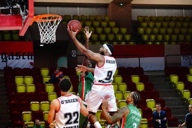 BASKETBALL Monaco vs Unics Kazan Final Eurocoupe Match 1 Monaco 27 04 2021 Marcos Knight AS Monaco Monaco Monaco Poolfoto Norbert Scanella PanoramiC ,EDITORIAL USE ONLY