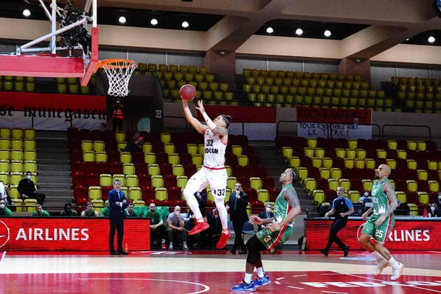 BASKETBALL Monaco vs Unics Kazan Final Eurocoupe Match 1 Monaco 27 04 2021 Rob Gray AS Monaco Monaco Monaco Poolfoto Norbert Scanella PanoramiC ,EDITORIAL USE ONLY