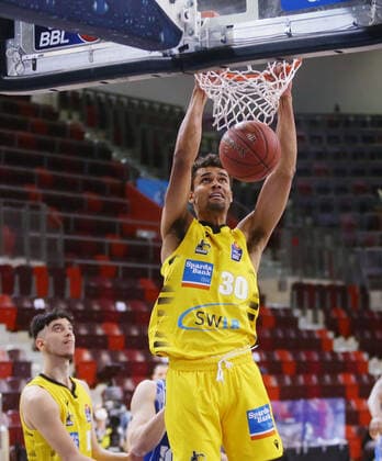 Ludwigsburg , Basketball easyCredit BBL Bundesliga , MHP RIESEN Ludwigsburg vs Fraport Skyliners Frankfurt , Oscar da Silva Riesen