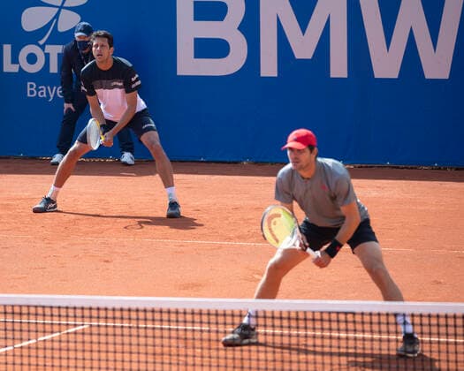 Marcelo Melo, Mischa Zverev, Mens Doubles Tennis BMW Open 2021 ATP MTTC Iphitos Munich Germany 28 April 2021 Copyright: xJuergenxHasenkopfx