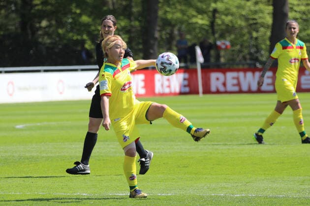 1 FC Köln Women FC Bayern Munich Women II Football 2 Bundesliga Women Season 2020 2021 Cologne Germany 28 04 2021 Yuka Hirano 1 FC Köln