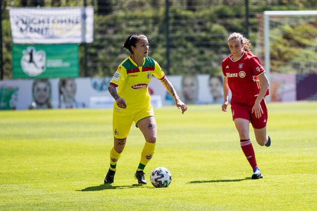 2 Women Football Bundesliga, 1 FC Koeln FC Bayern Muenchen II 28 04 2021 Francesca Calo 2, 1 FC Koeln 2 Women Football Bundesliga, 1 FC Koeln FC Bayern Muenchen II, Koeln, Geissbockheim DFL REGULATIONS PROHIBIT ANY USE OF PHOTOGRAPHS AS IMAGE SEQUENCES AND OR QUASI VIDEO Copyright: xBEAUTIFULxSPORTS Wunderlx