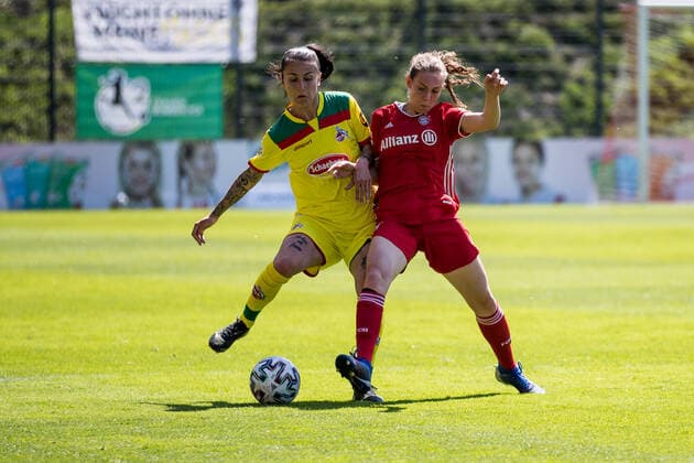 2 Women Football Bundesliga, 1 FC Koeln FC Bayern Muenchen II 28 04 2021 Francesca Calo 2, 1 FC Koeln 2 Women Football Bundesliga, 1 FC Koeln FC Bayern Muenchen II, Koeln, Geissbockheim DFL REGULATIONS PROHIBIT ANY USE OF PHOTOGRAPHS AS IMAGE SEQUENCES AND OR QUASI VIDEO Copyright: xBEAUTIFULxSPORTS Wunderlx