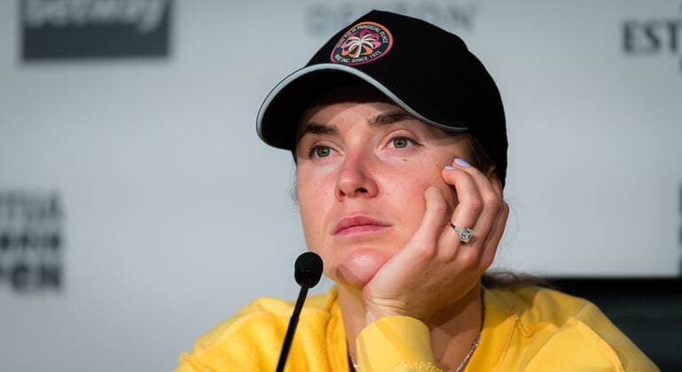 April 28, 2021, MADRID, MADRID, SPAIN: Elina Svitolina of the Ukraine talks to the media ahead of the 2021 Mutua Madrid Open WTA, Tennis Damen 1000 tournament MADRID SPAIN - ZUMAa181 20210428_zaa_a181_118 Copyright: xRobxPrangex