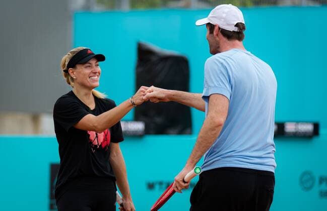 Mandatory Credit: Photo by Rob Prange Shutterstock (11876850bv) Angelique Kerber of Germany during practice ahead of the 2021 Mutua Madrid Open WTA, Tennis Damen 1000 tournament Mutua Madrid Open Qualifying, Tennis, La Caja Magica, Madrid, Spain - 28 Apr 2021 Mutua Madrid Open Qualifying, Tennis, La Caja Magica, Madrid, Spain - 28 Apr 2021  Copyright: xRobxPrange Shutterstockx 11876850bv