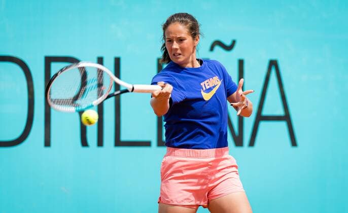 Mandatory Credit: Photo by Rob Prange Shutterstock (11876850ax) Daria Kasatkina of Russia during practice ahead of the 2021 Mutua Madrid Open WTA, Tennis Damen 1000 tournament Mutua Madrid Open Qualifying, Tennis, La Caja Magica, Madrid, Spain - 28 Apr 2021 Mutua Madrid Open Qualifying, Tennis, La Caja Magica, Madrid, Spain - 28 Apr 2021  Copyright: xRobxPrange Shutterstockx 11876850ax