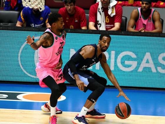 The Russian Federation. St. Petersburg. Euroleague Playoffs. BC Zenit vs BC Barcelona. Player AlexanderxKulebyakin