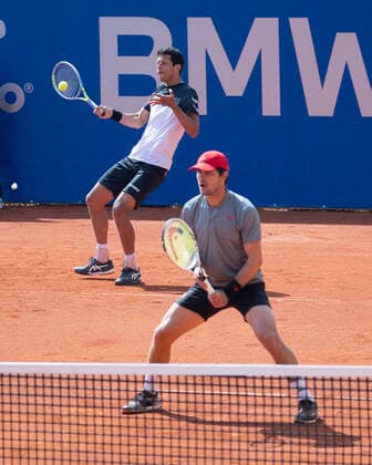 Marcelo Melo, Mischa Zverev, Mens Doubles Tennis BMW Open 2021 ATP MTTC Iphitos Munich Germany 28 April 2021 Copyright: xJuergenxHasenkopfx