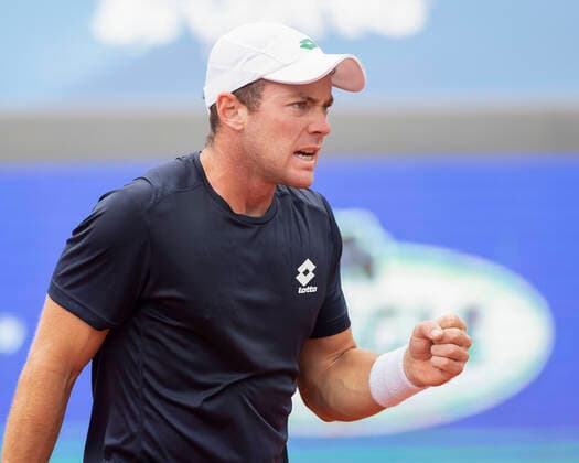 Dominik Koepfer makes a fist and cheers, jubilation, joy, emotion Tennis BMW Open 2021 ATP MTTC Iphitos Munich Germany 29 April 2021 Copyright: xJuergenxHasenkopfx