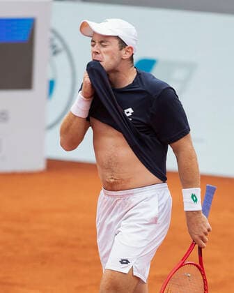 Dominik Koepfer reacts angry,annoyance,disappointed,disappointment,emotion Copyright: xJuergenxHasenkopfx