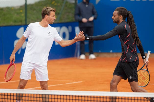 Dustin Brown, Peter Gojowczyk, Mens Doubles Tennis BMW Open 2021 ATP MTTC Iphitos Munich Germany 29 April 2021 Copyright: xJuergenxHasenkopfx