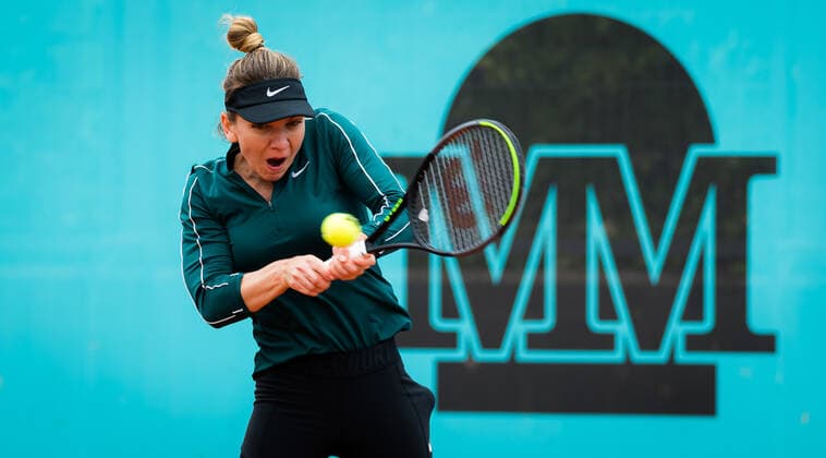 April 29, 2021, MADRID, MADRID, SPAIN: Simona Halep of Romania during practice ahead of the 2021 Mutua Madrid Open WTA, Tennis Damen 1000 tournament MADRID SPAIN - ZUMAa181 20210429_zaa_a181_102 Copyright: xRobxPrangex