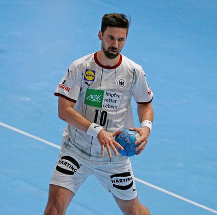 Fabian Wiede DHB Men s Ehf Euro 2022 Qualification Phase 2, 29 April, 29 04 2021 Bosnia and Herzegovina vs Germany , Handball, Men s Ehf Euro 2022 Qualification Phase 2, 29 April, 29 04 2021 Bugojna Copyright: xEIBNER NikolaxKrsticx EP_EER