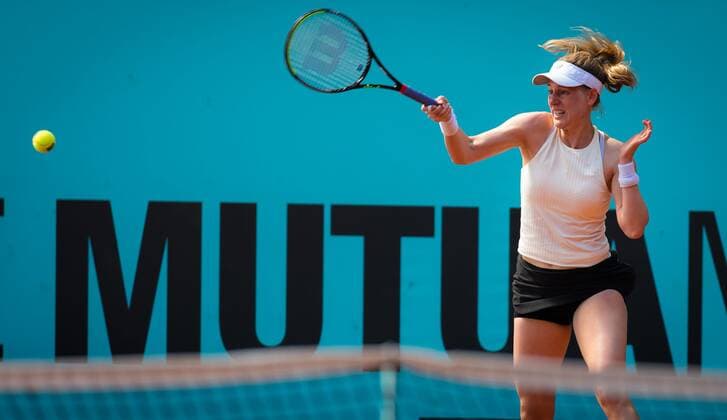 Mandatory Credit: Photo by Rob Prange Shutterstock (11876051cg) Alison Riske of the United States in action during the first round of the 2021 Mutua Madrid Open WTA, Tennis Damen 1000 tournament Mutua Madrid Open, Tennis, La Caja Magica, Madrid, Spain - 29 Apr 2021 Mutua Madrid Open, Tennis, La Caja Magica, Madrid, Spain - 29 Apr 2021  Copyright: xRobxPrange Shutterstockx 11876051cg
