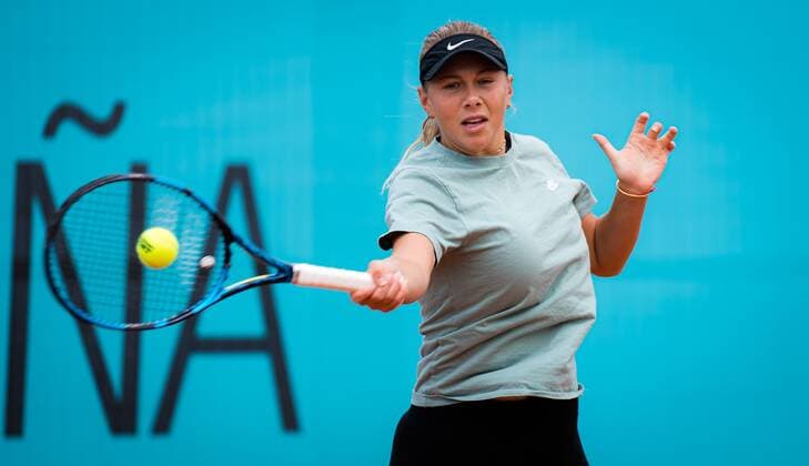 Mandatory Credit: Photo by Rob Prange Shutterstock (11876051cm) Amanda Anisimova of the United States during practice ahead of the 2021 Mutua Madrid Open WTA, Tennis Damen 1000 tournament Mutua Madrid Open, Tennis, La Caja Magica, Madrid, Spain - 29 Apr 2021 Mutua Madrid Open, Tennis, La Caja Magica, Madrid, Spain - 29 Apr 2021  Copyright: xRobxPrange Shutterstockx 11876051cm