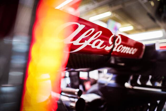 Sport Bilder des Tages Alfa Romeo Racing ORLEN C41, mechanical detail, rear wing, aileron, during the Formula 1 Heineken Grande PrŽmio de Portugal 2021 from April 30 to May 2, 2021 on the Algarve International Circuit, in Portimao, Portugal FORMULE 1 : Grand Prix du Portugal - Preparations - Portimao - 29 04 2021 DPPI Panoramic  00121005_AV6_7366