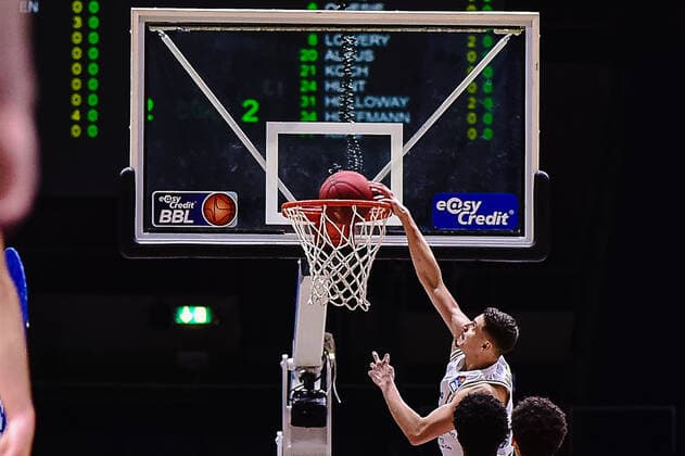 Basketball Men easyCredit BBL 31 Matchday Basketball Löwen Braunschweig s Oliver Würzburg on 28 04 2021 at the Volkswagen Halle in Braunschweig Basket Löwen Braunschweig xMNx