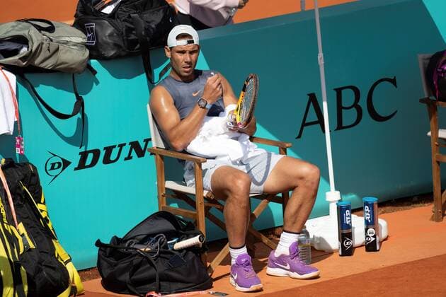 Tennis, ATP Tournament in Madrid, Training