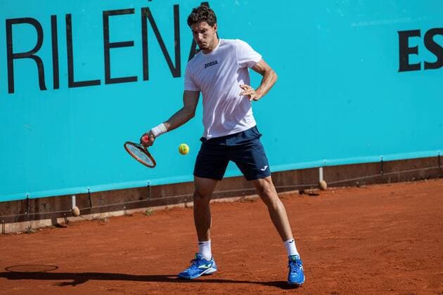 Spanish tennis player Pablo Carreno during his training to prepare the Mutua Madrid Open tennis tournament at Caja Magica court in Madrid, Spain, 30 April 2021. Mutua Madrid Open tennis tournament !ACHTUNG: NUR REDAKTIONELLE NUTZUNG!  Copyright: xRodrigoxJimenezx GRAF5366 20210430-637553851719597801
