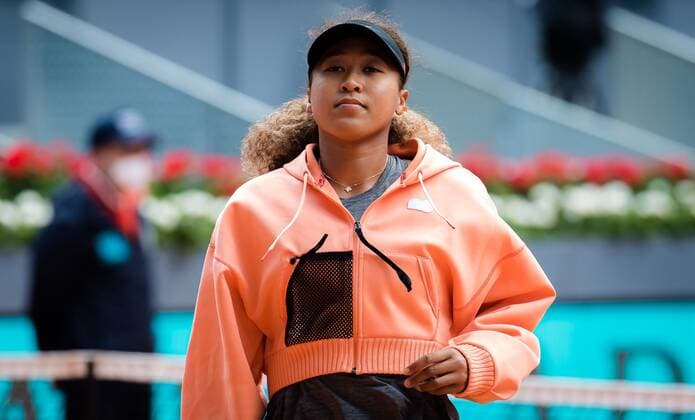 Mandatory Credit: Photo by Rob Prange Shutterstock (11876061b) Naomi Osaka of Japan in action during the first round of the 2021 Mutua Madrid Open WTA, Tennis Damen 1000 tournament Mutua Madrid Open, Tennis, La Caja Magica, Madrid, Spain - 30 Apr 2021 Mutua Madrid Open, Tennis, La Caja Magica, Madrid, Spain - 30 Apr 2021  Copyright: xRobxPrange Shutterstockx 11876061b